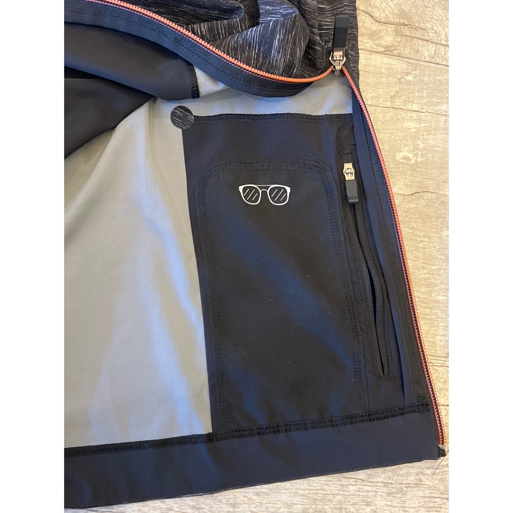 Lululemon Heather Black 1/4 zip Pullover Windbreaker Golf Running Stretch Size S - Picture 8 of 9